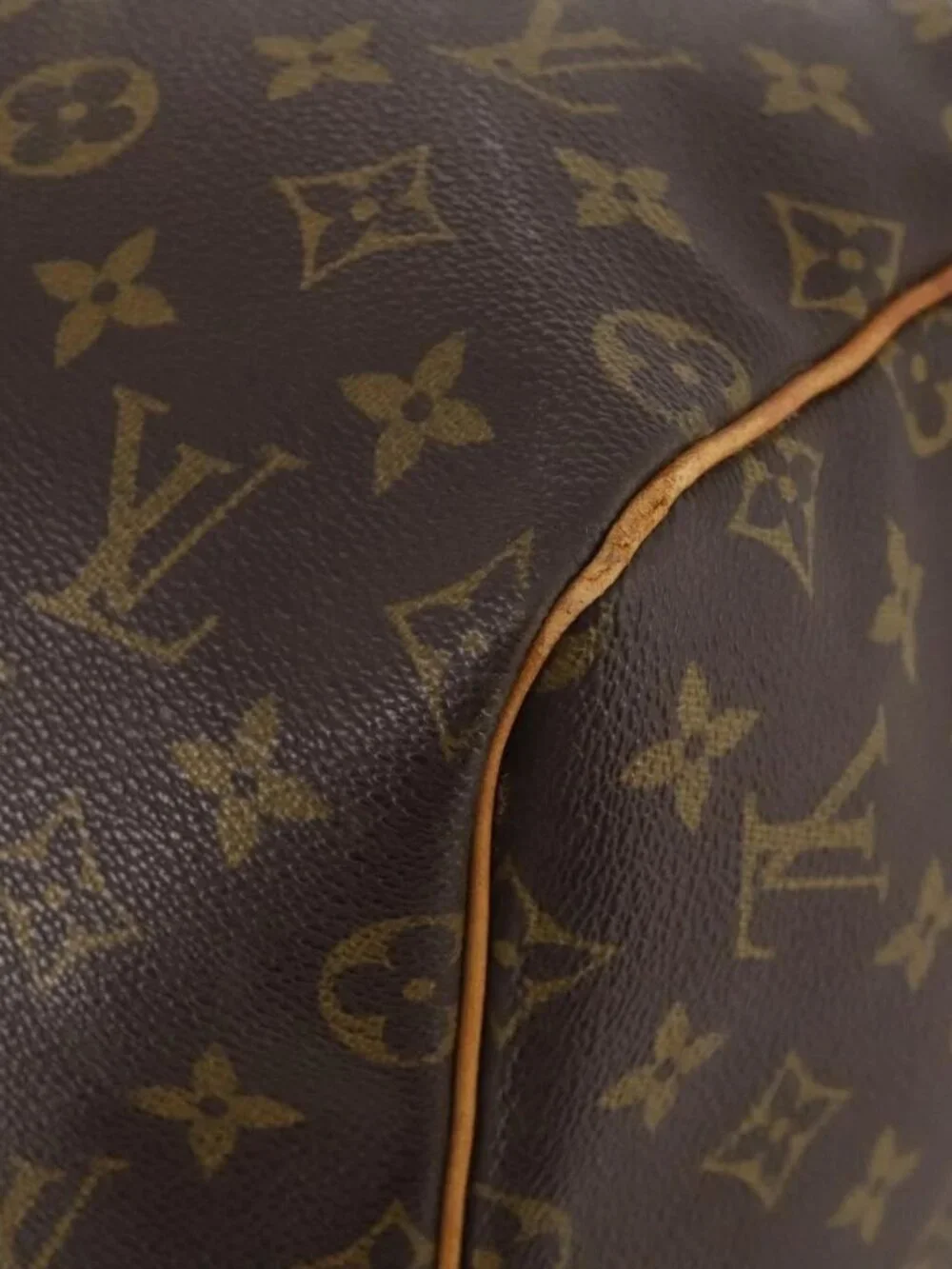 LOUIS VUITTON Monogram Keepall 55 Boston Bag M41424 LV Auth ka4321